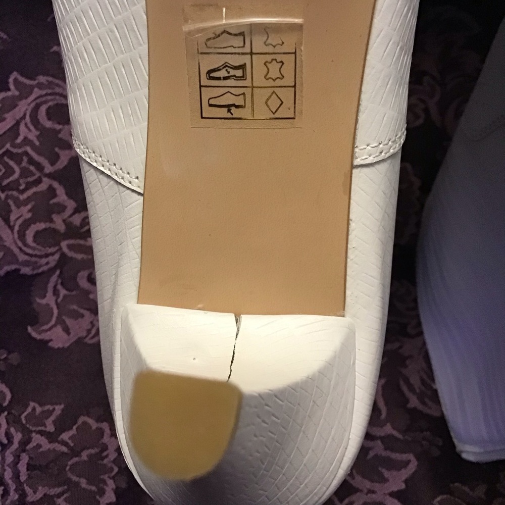 Free People White Leather Zip Boots Booties. Size 38 - Picture 8 of 16